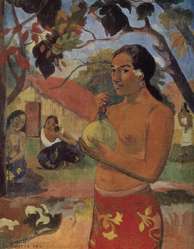 Paul Gauguin Take mango woman Norge oil painting art